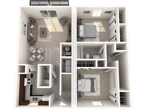 Two Bedroom Mishawaka Townhome